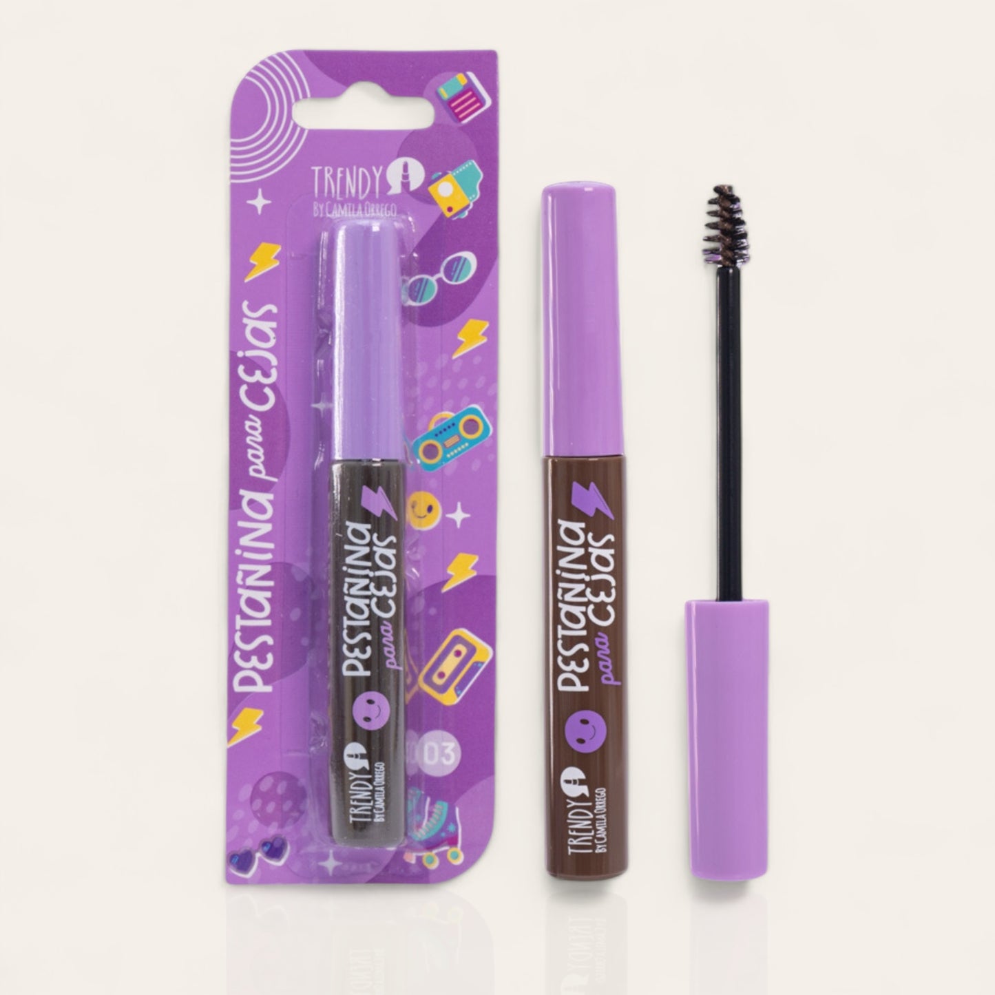 Gel fijador de cejas con color